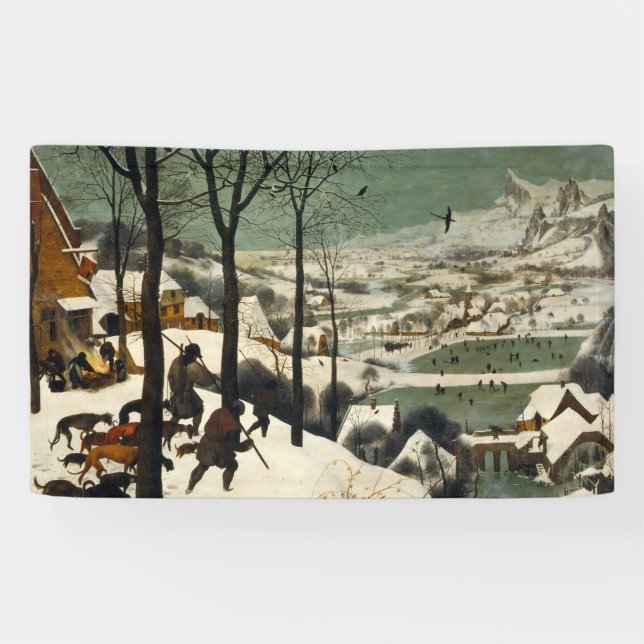 Banderoles Chasseurs dans la neige (par Pieter Bruegel l'Anci (Horizontal)