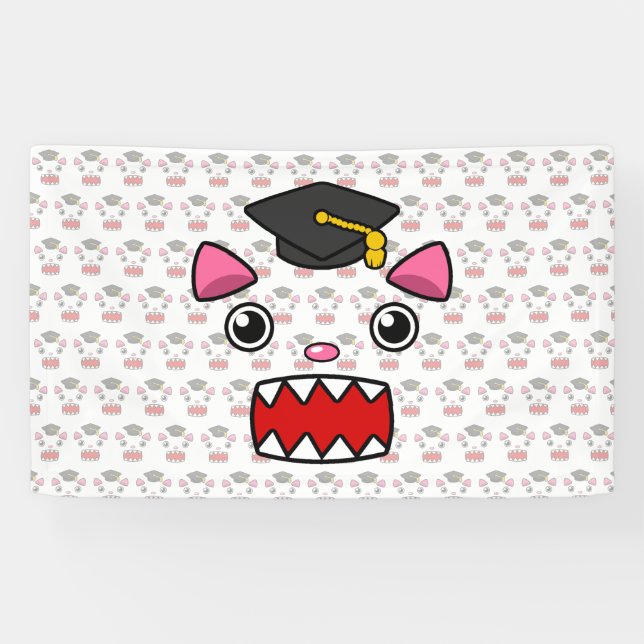 Banderoles Chat de diplômes supérieurs (Horizontal)