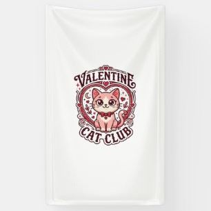 Banderoles Chat de la Saint-Valentin Dessin drôle pour amateu