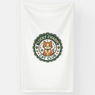 Banderoles Chat porte-bonheur POD Art Vector - Chat porte-bon