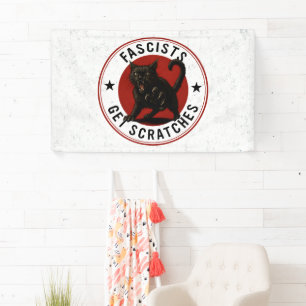 Banderoles Chats Contre les Fascistes