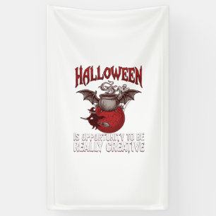 Banderoles Chaudière ailée de chauve-souris d'Halloween Sorci
