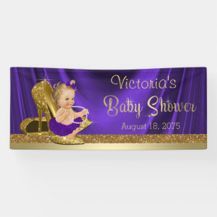 Banderoles Chaussure à talon haut en or violet Fille Baby Sho