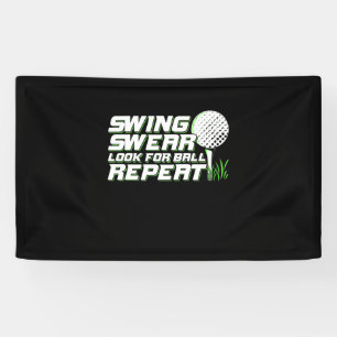 Banderoles Chaussure De Golfeur Chercher La Boule