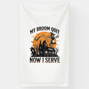 Banderoles Chemise d'attendant d'Halloween Balai Cassa Humour