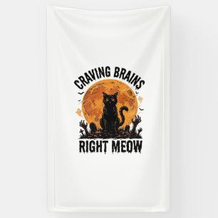 Banderoles Chemise de chat zombie Halloween gravure vintage A