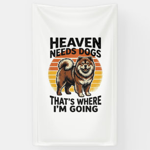Banderoles Chemise de chien Chow Chow Heaven Hommage Vintage