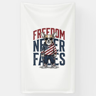 Banderoles Chemise de chien vintage de liberté de Chihuahua p