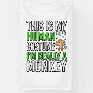 Banderoles Chemise de conception de costume humain de singe d