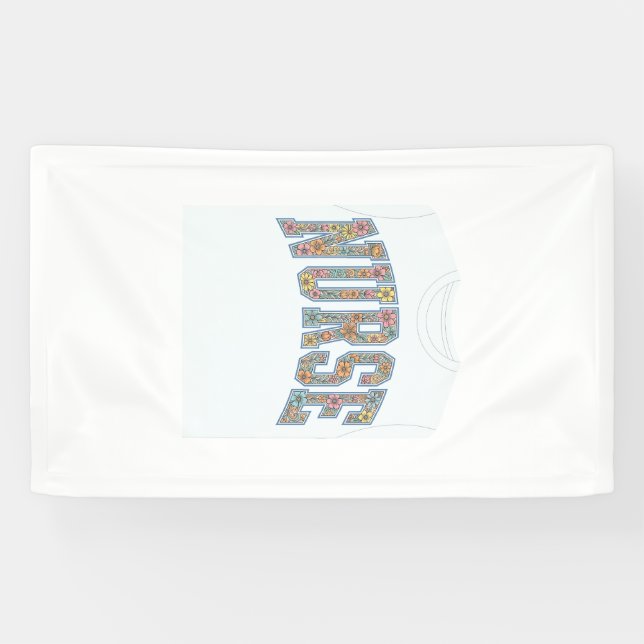 Banderoles Chemise de conception de lettrage universitaire fl (Horizontal)