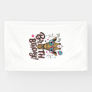 Banderoles Chemise de fête avec gravure vintage pour annivers