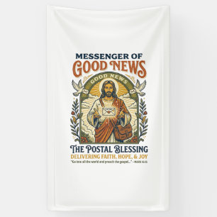 Banderoles Chemise de livraison de facteur Jésus Foi basée su