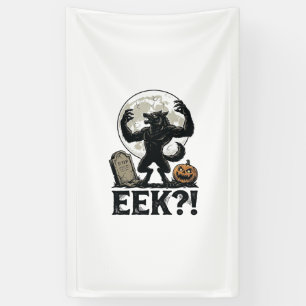 Banderoles Chemise de loup-garou Halloween Gravure Vintage Lu