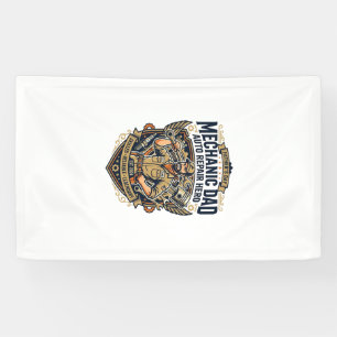 Banderoles Chemise de Mécanicien de la Fête des Pères Papa Dr