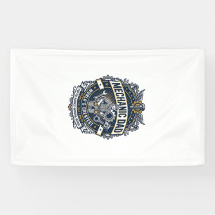 Banderoles Chemise de Mécanicien de la Fête des Pères Papa Dr