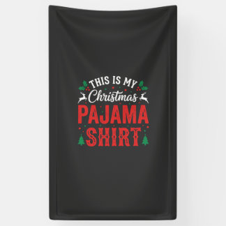 Banderoles Chemise de pyjama de Noël drôle de vacances