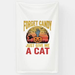 Banderoles Chemise drôle de bonbons pour amateur de chats Hal