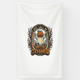 Banderoles Chemise drôle de citrouille Gravure vintage Hallow