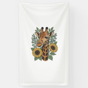 Banderoles Chemise florale tournesol girafe gravée vintage_1