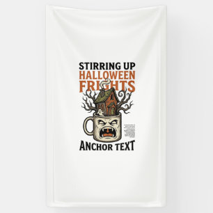 Banderoles Chemise graphique de mug hanté Halloween Café effr
