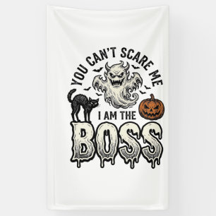 Banderoles Chemise Halloween Boss Ghost Gravure Vintage Desig