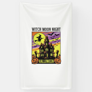 Banderoles Chemise Halloween Sorcière Maison Hantée Nuit_
