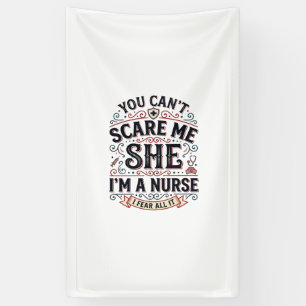 Banderoles Chemise Halloween Vintage Nurse Drôle Me Fait Peur