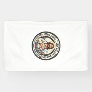 Banderoles Chemise Humoristique Corvées de Linge Jésus Graphi