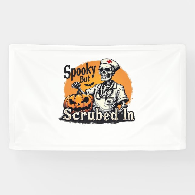 Banderoles Chemise T-Shirt Halloween Nurse Design surdimensio (Horizontal)