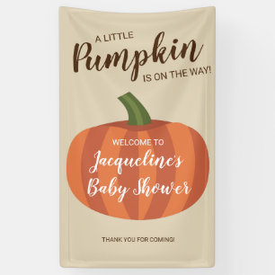 Banderoles Cher Citrouille Automne Bienvenue au Baby shower