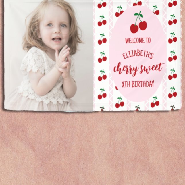 Banderoles Cherry Sweet Birthday (Créateur téléchargé)