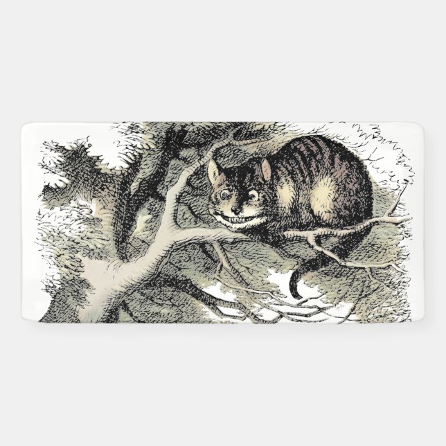 Banderoles Cheshire Chat Alice Wonderland Classic (Horizontal)