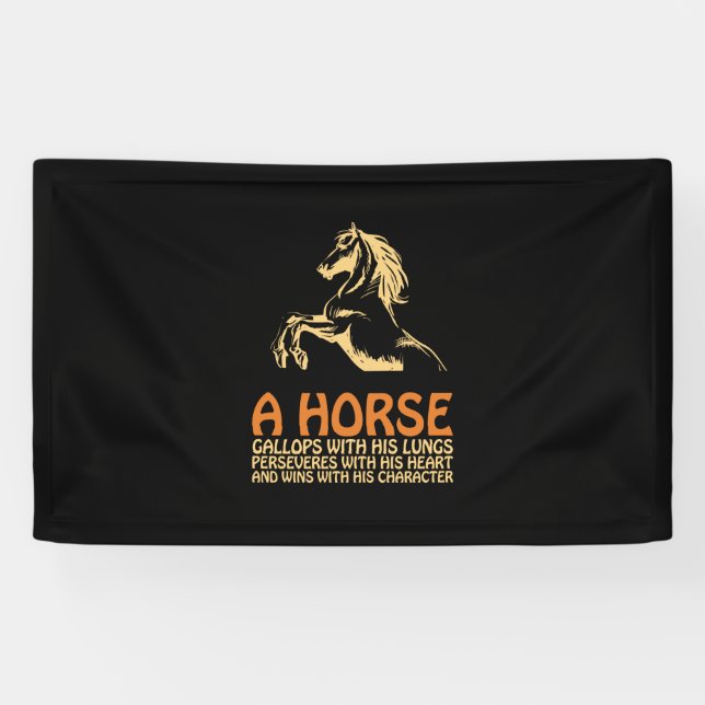 Banderoles Cheval Art A Horse Gallops (Horizontal)