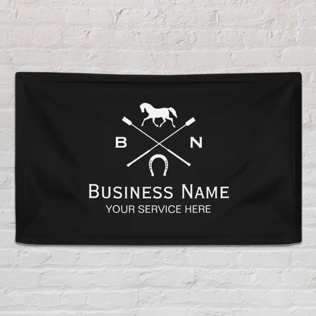 Banderoles Cheval Élégant Équine équine équestre (Créateur téléchargé)