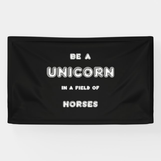 Banderoles Chevaux de licorne (Horizontal)