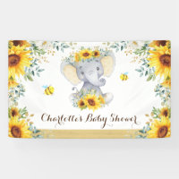 Chic été Sunflower Elephant & Bees Baby shower