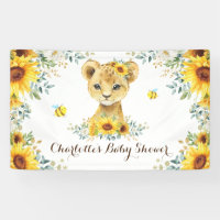 Chic Lionceau au Tournesol d'Été et Abeilles Baby 