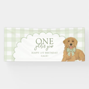Banderoles Chien de race Retriever Golden One Anniversaire de