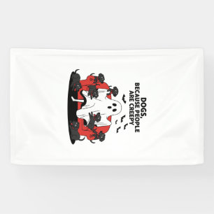 Banderoles Chien d'Halloween effrayant Fantôme effrayant 23