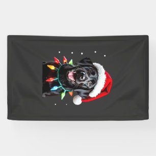 Banderoles Chien en pyjama à lumières de sapin de Noël Labrad