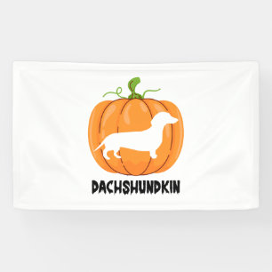 Banderoles Chien teckel d'Halloween