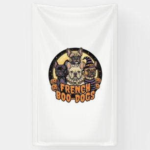 Banderoles Chiens de bouh français Halloween Bouledogue franç