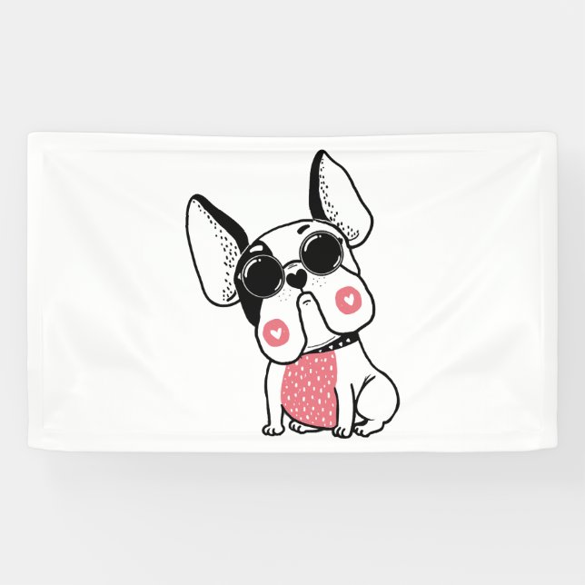 Banderoles chiot mignon (Horizontal)