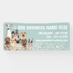 Banderoles Chiots Daisy Fleuriste Toilettage Canin Botanique