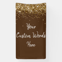 Chocolat personnalisé Brown or fête d'anniversaire