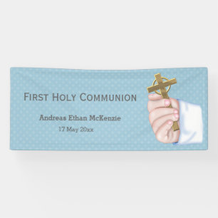 Banderoles Christening * choisir la couleur de l'arrière - pl