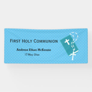 Banderoles Christening * choisir la couleur de l'arrière - pl