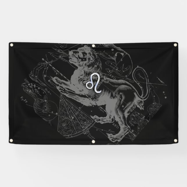 Banderoles Chrome comme Leo Zodiac Connexion Hevelius (Horizontal)