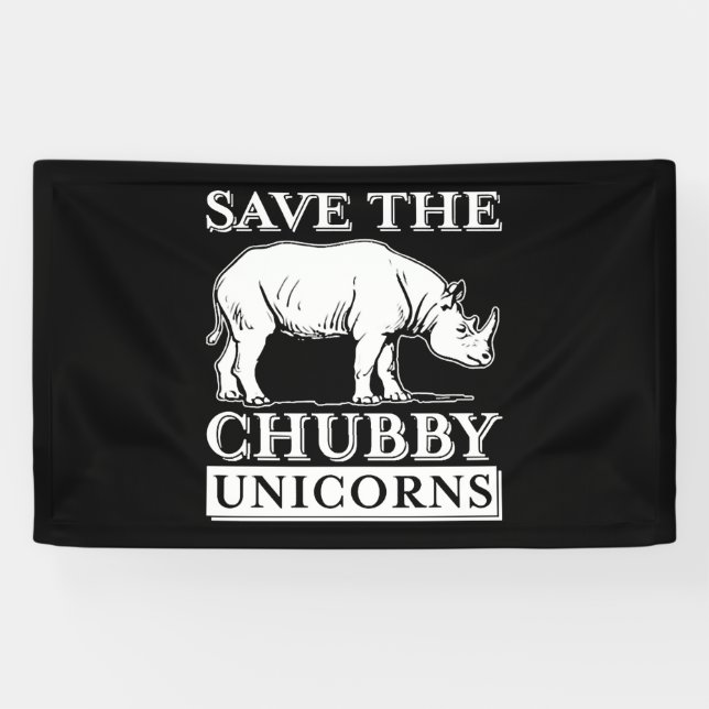 Banderoles Chubby Unicorns (Horizontal)