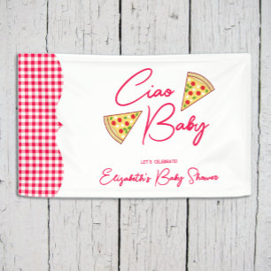 Banderoles Ciao Baby Fête de Naissance Italienne